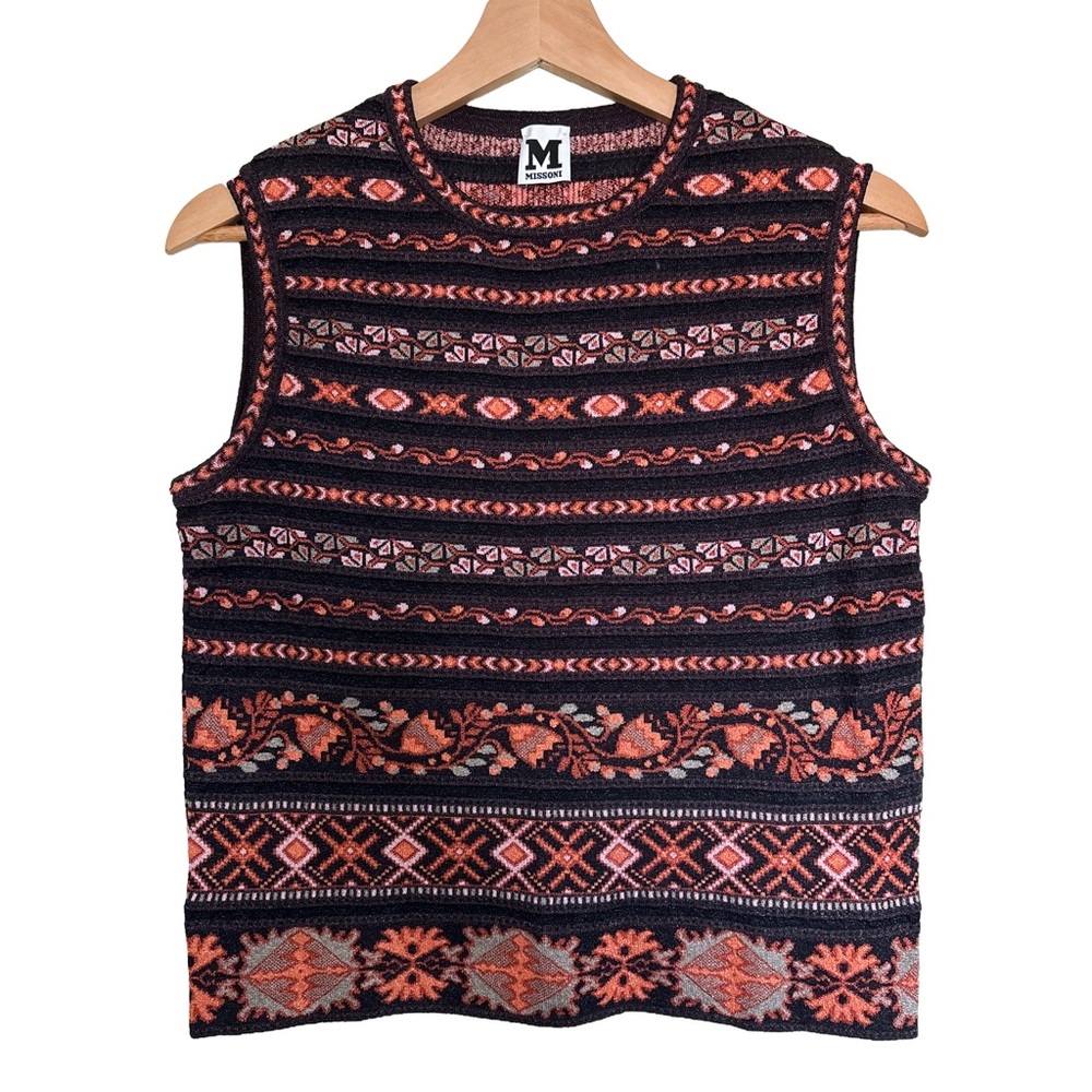 M Missoni Knit Sleeveless Top – Italian Designer (Size 40 / US 4-6)